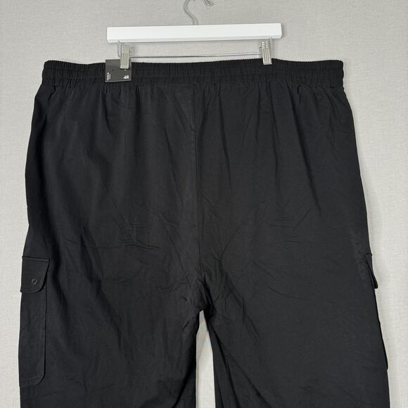 Torrid Pants Womens 4X Black Pull On Wide Leg Stretch Challis Cargo Gorpcore - Picture 6 of 11